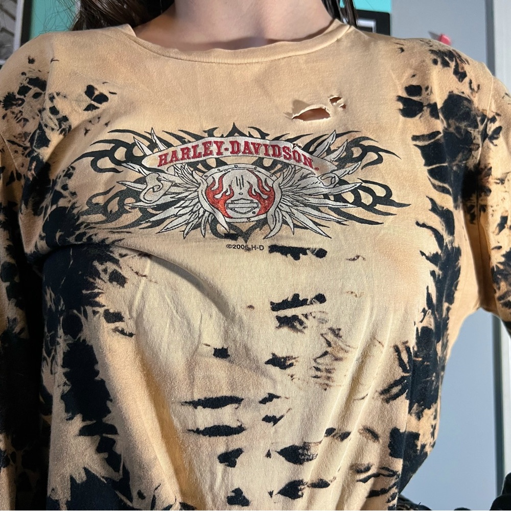 Harley Davidson Long Sleeve Women’s Tie Dye Tee